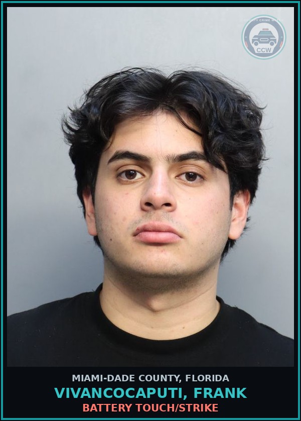 Booking mugshot of VIVANCOCAPUTI, FRANK in Miami-Dade County