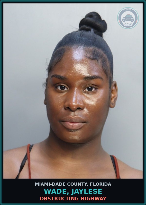 Booking mugshot of WADE, JAYLESE in Miami-Dade County
