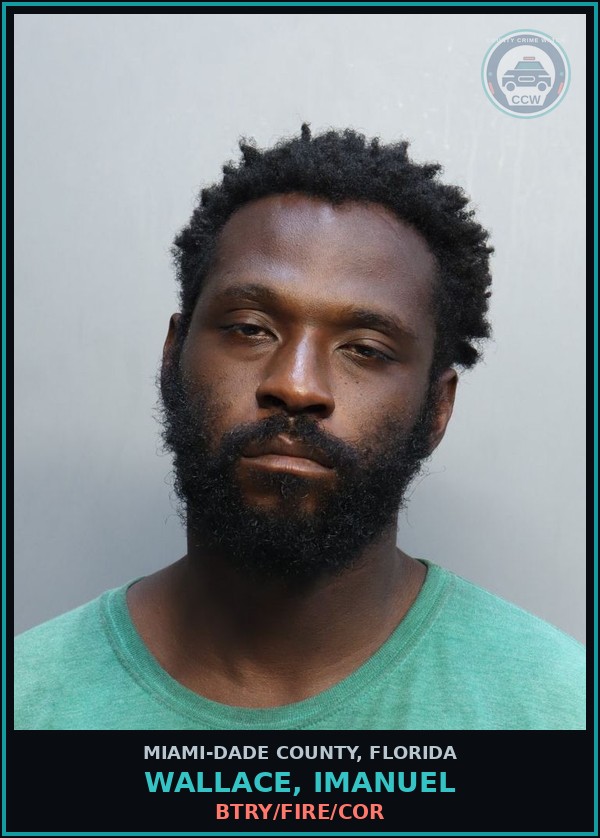 Booking mugshot of WALLACE, IMANUEL in Miami-Dade County