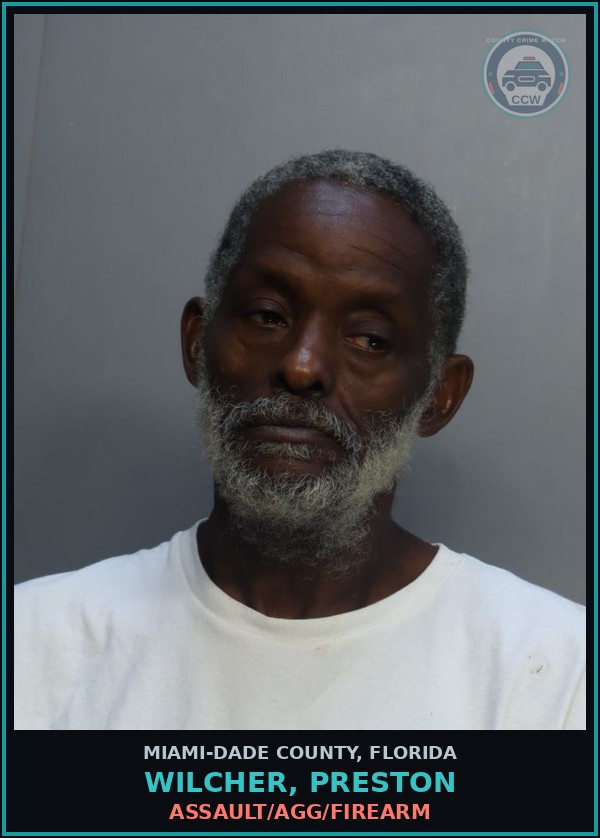 Booking mugshot of WILCHER, PRESTON in Miami-Dade County
