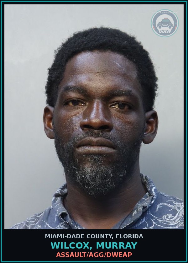 Booking mugshot of WILCOX, MURRAY in Miami-Dade County