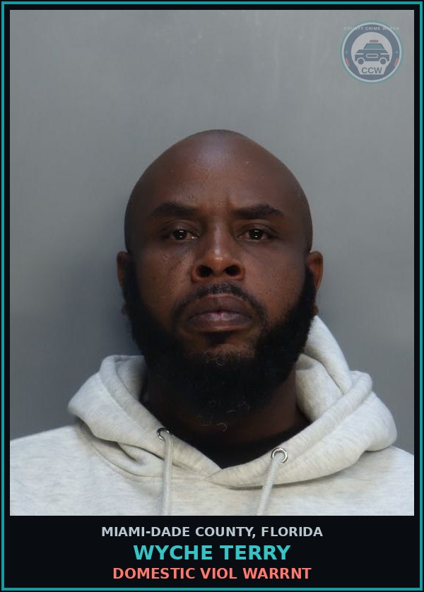 Booking mugshot of WYCHE TERRY in Miami-Dade County