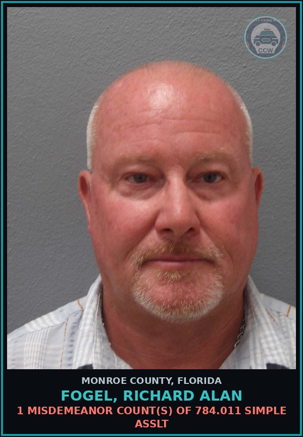 Booking mugshot of FOGEL, RICHARD ALAN in Monroe County