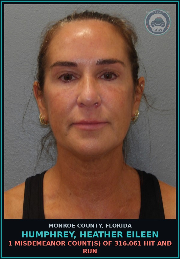 Booking mugshot of HUMPHREY, HEATHER EILEEN in Monroe County