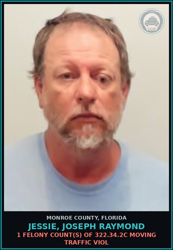 Booking mugshot of JESSIE, JOSEPH RAYMOND in Monroe County