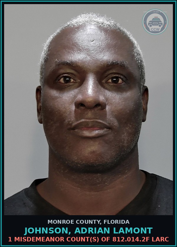 Booking mugshot of JOHNSON, ADRIAN LAMONT in Monroe County