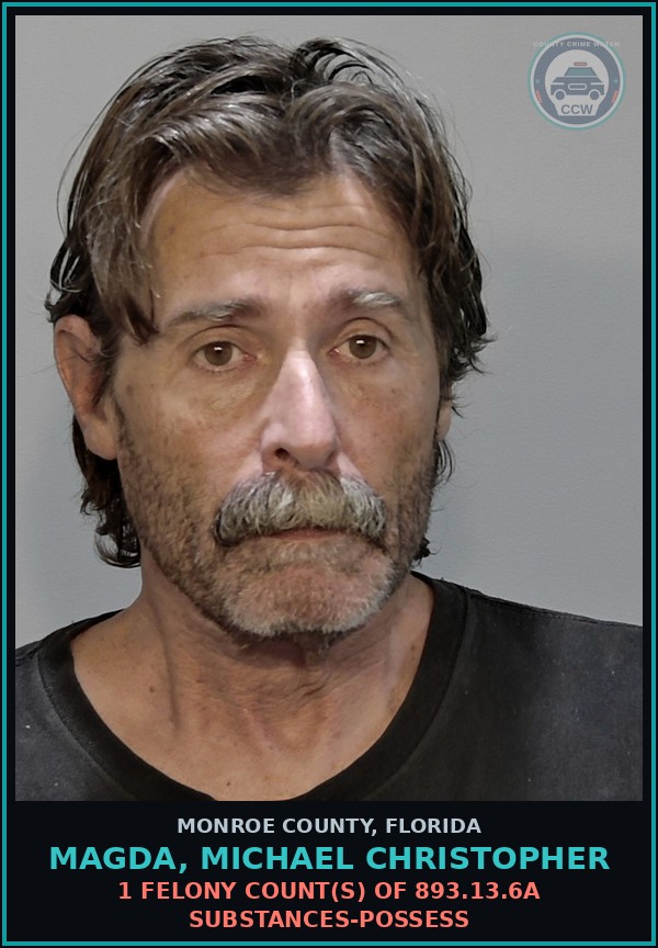 Booking mugshot of MAGDA, MICHAEL CHRISTOPHER in Monroe County