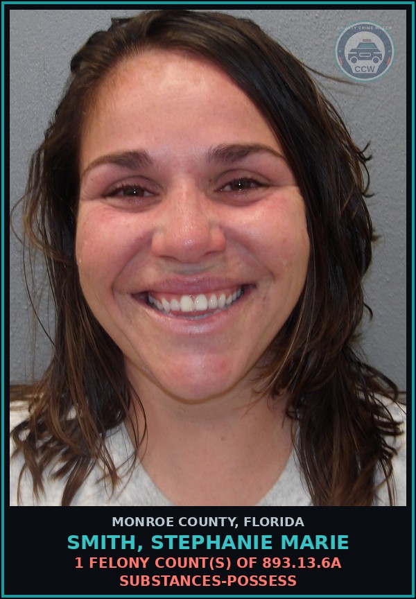 Booking mugshot of SMITH, STEPHANIE MARIE in Monroe County