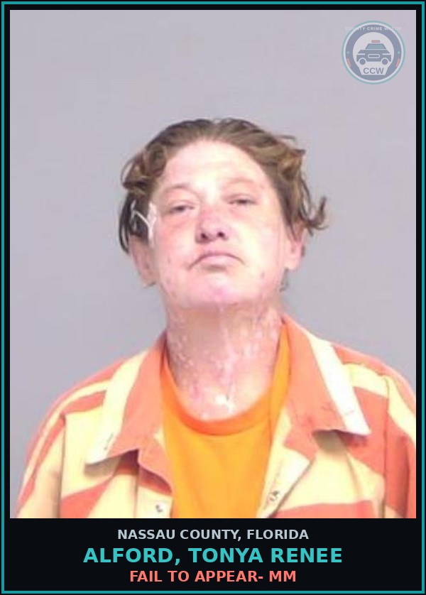 Booking mugshot of ALFORD, TONYA RENEE in Nassau County