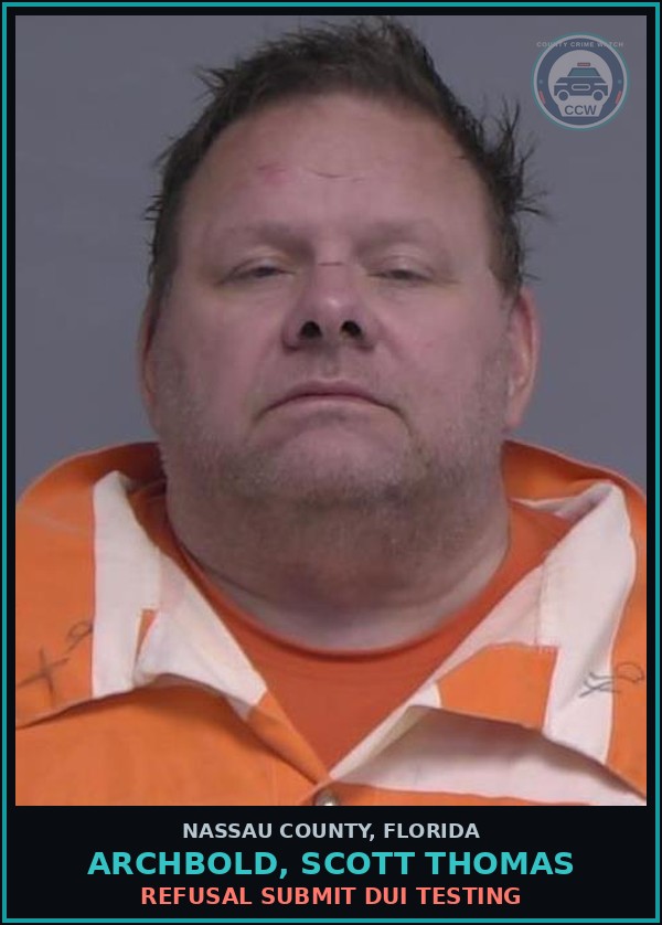 Booking mugshot of ARCHBOLD, SCOTT THOMAS in Nassau County