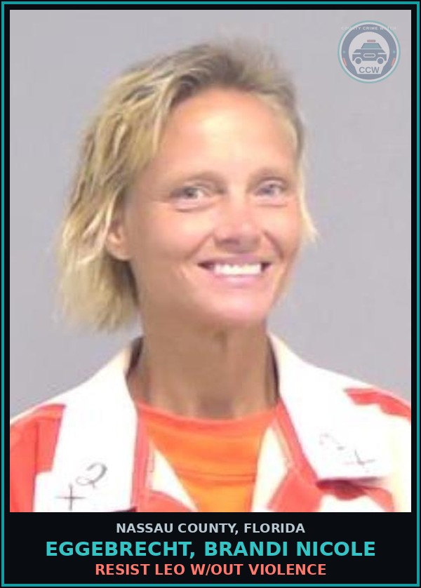 Booking mugshot of EGGEBRECHT, BRANDI NICOLE in Nassau County