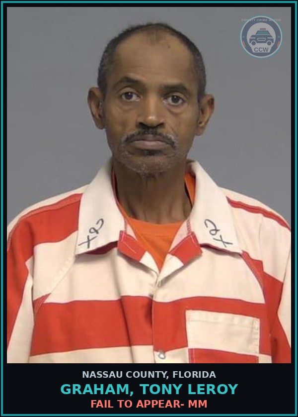 Booking mugshot of GRAHAM, TONY LEROY in Nassau County