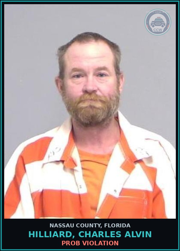 Booking mugshot of HILLIARD, CHARLES ALVIN in Nassau County