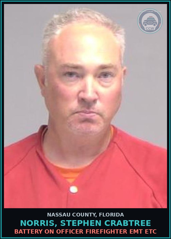 Booking mugshot of NORRIS, STEPHEN CRABTREE in Nassau County