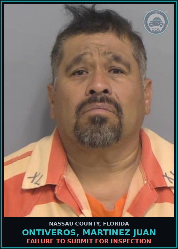 Booking mugshot of ONTIVEROS, MARTINEZ JUAN in Nassau County