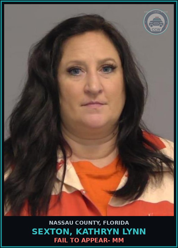 Booking mugshot of SEXTON, KATHRYN LYNN in Nassau County