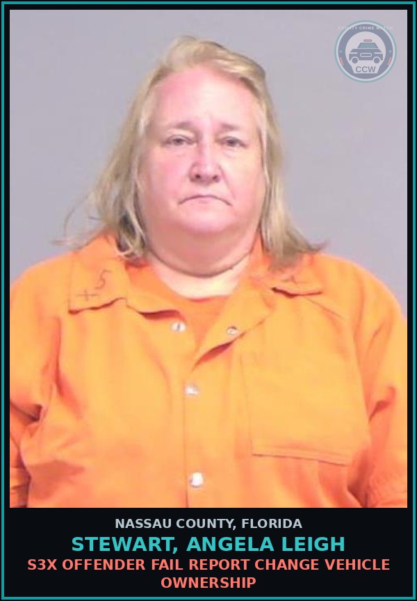 Booking mugshot of STEWART, ANGELA LEIGH in Nassau County
