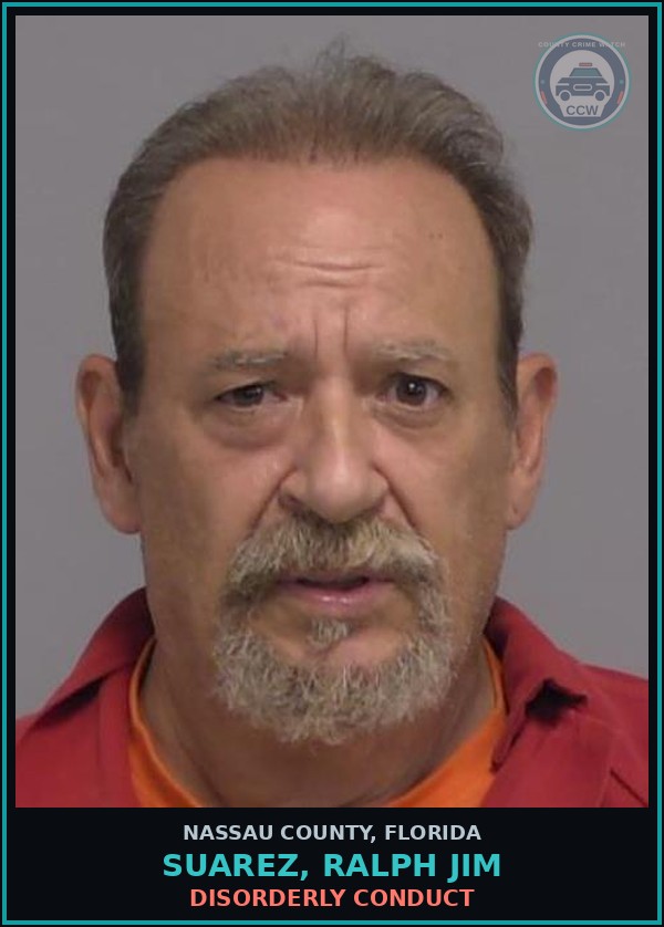 Booking mugshot of SUAREZ, RALPH JIM in Nassau County