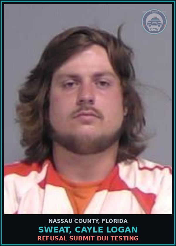 Booking mugshot of SWEAT, CAYLE LOGAN in Nassau County