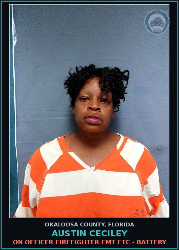 Booking mugshot of Austin Ceciley in Okaloosa County