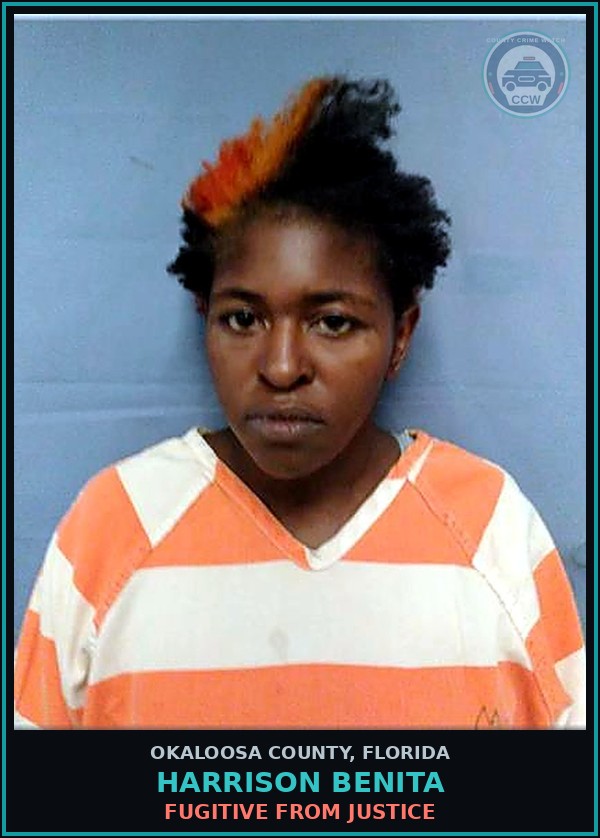 Booking mugshot of Harrison Benita in Okaloosa County