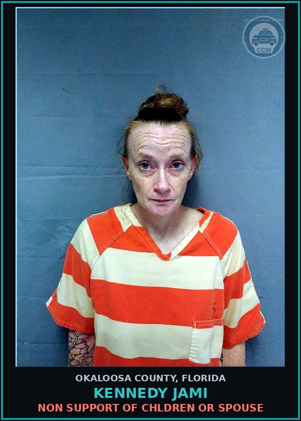 Booking mugshot of Kennedy Jami in Okaloosa County
