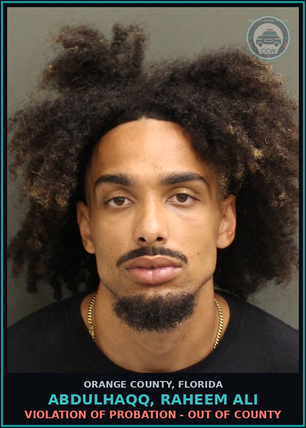 Booking mugshot of ABDULHAQQ, RAHEEM ALI in Orange County