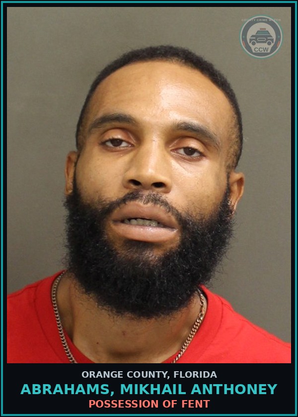 Booking mugshot of ABRAHAMS, MIKHAIL ANTHONEY in Orange County