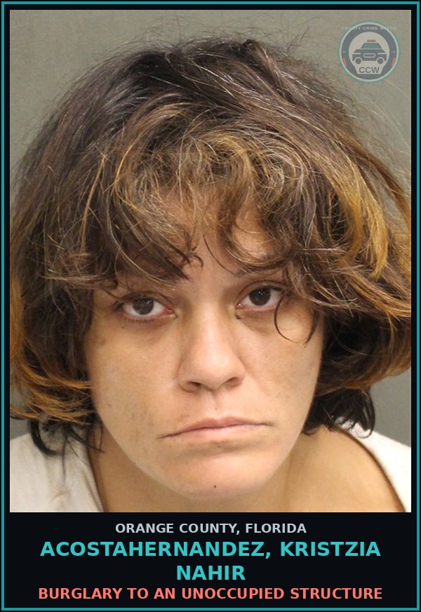 Booking mugshot of ACOSTAHERNANDEZ, KRISTZIA NAHIR in Orange County