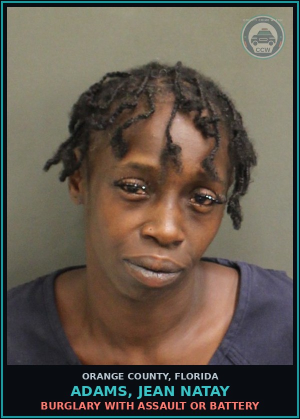 Booking mugshot of ADAMS, JEAN NATAY in Orange County