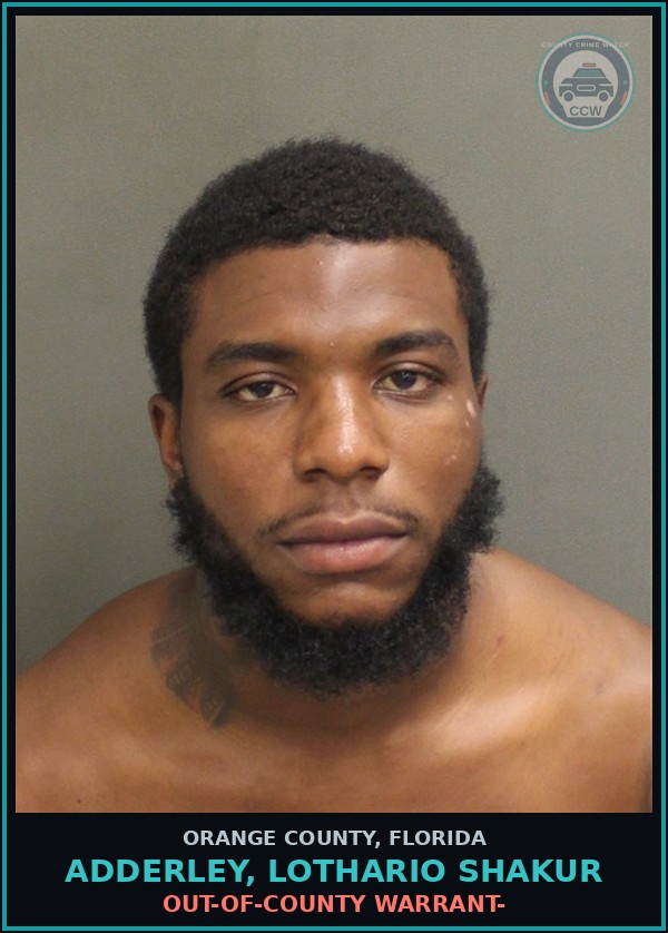 Booking mugshot of ADDERLEY, LOTHARIO SHAKUR in Orange County