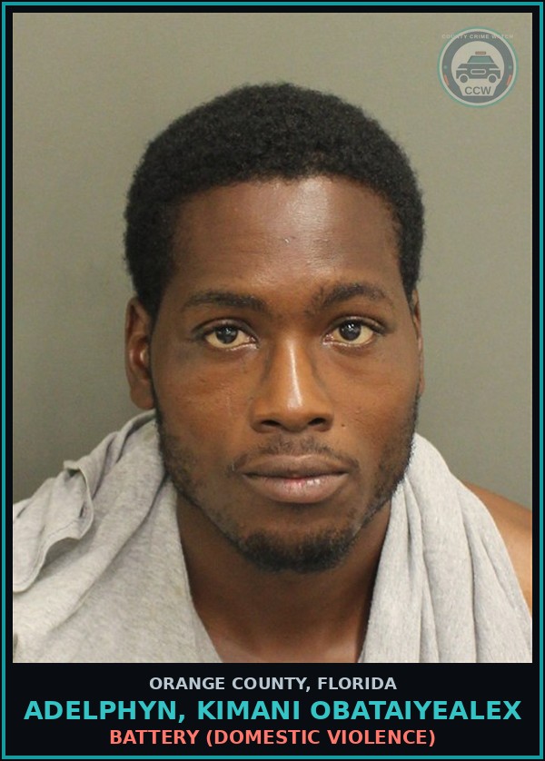 Booking mugshot of ADELPHYN, KIMANI OBATAIYEALEX in Orange County