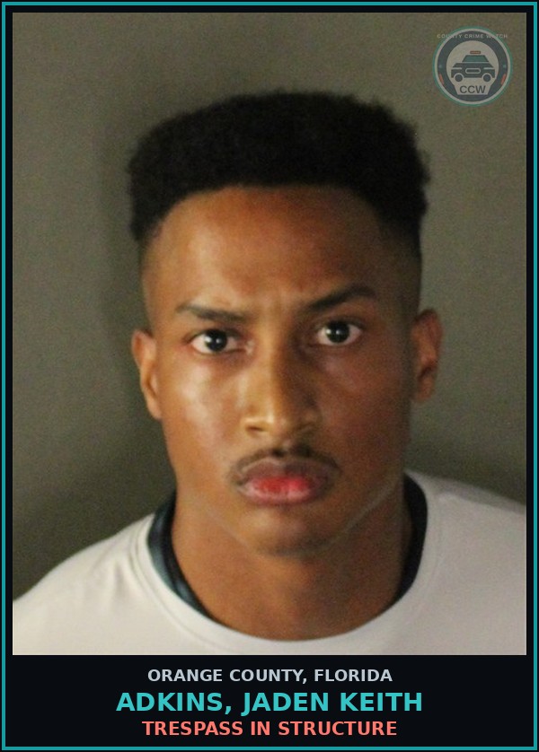 Booking mugshot of ADKINS, JADEN KEITH in Orange County