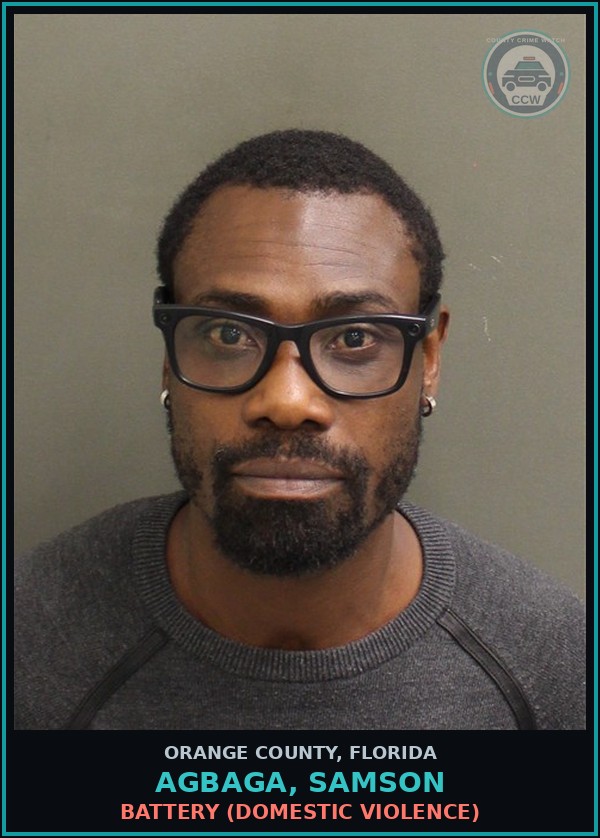 Booking mugshot of AGBAGA, SAMSON in Orange County