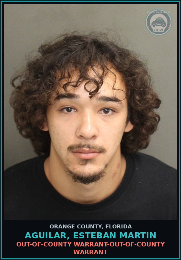 Booking mugshot of AGUILAR, ESTEBAN MARTIN in Orange County