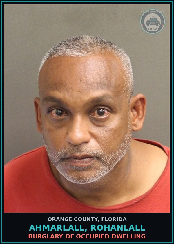 Booking mugshot of AHMARLALL, ROHANLALL in Orange County