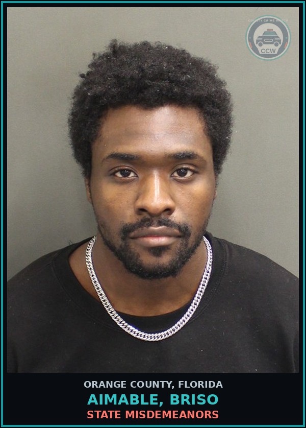 Booking mugshot of AIMABLE, BRISO in Orange County
