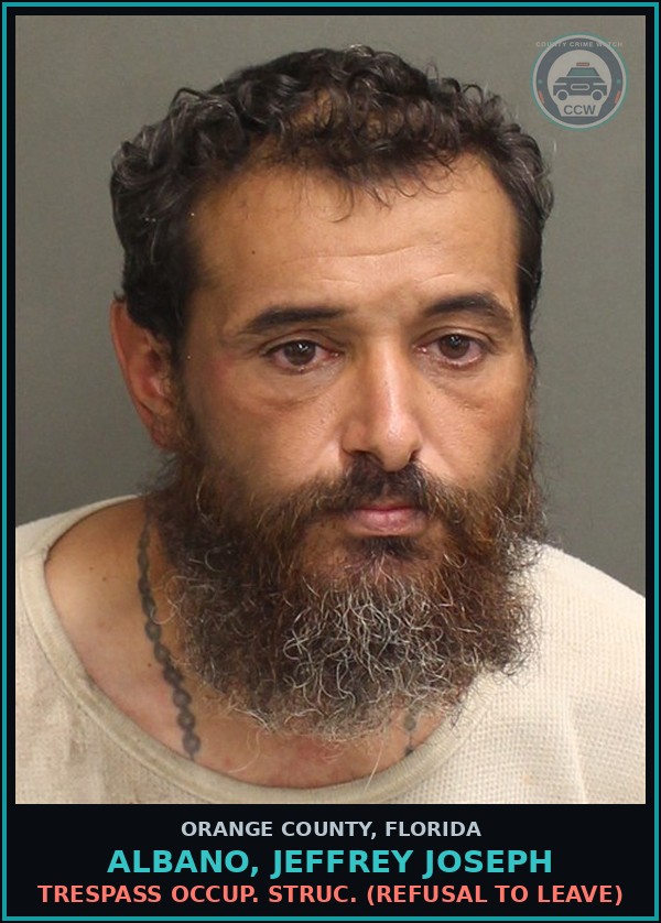 Booking mugshot of ALBANO, JEFFREY JOSEPH in Orange County