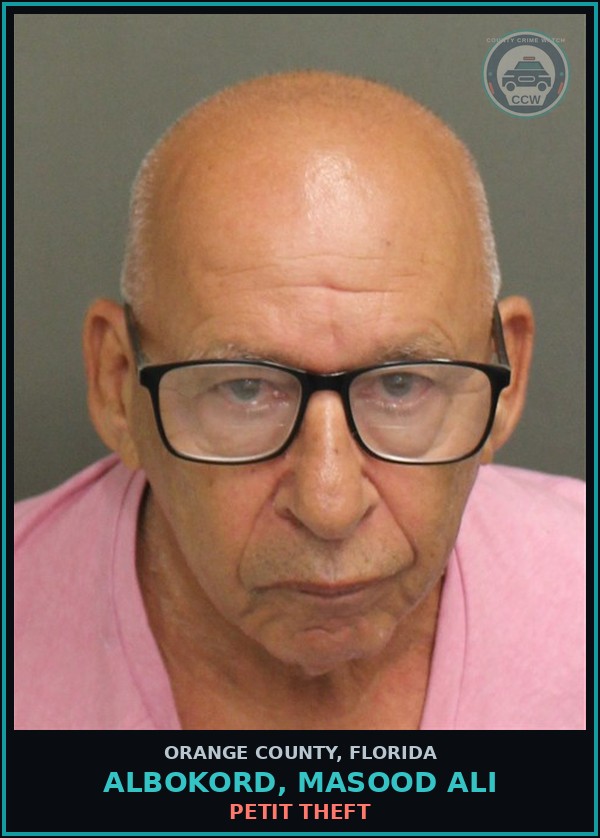 Booking mugshot of ALBOKORD, MASOOD ALI in Orange County
