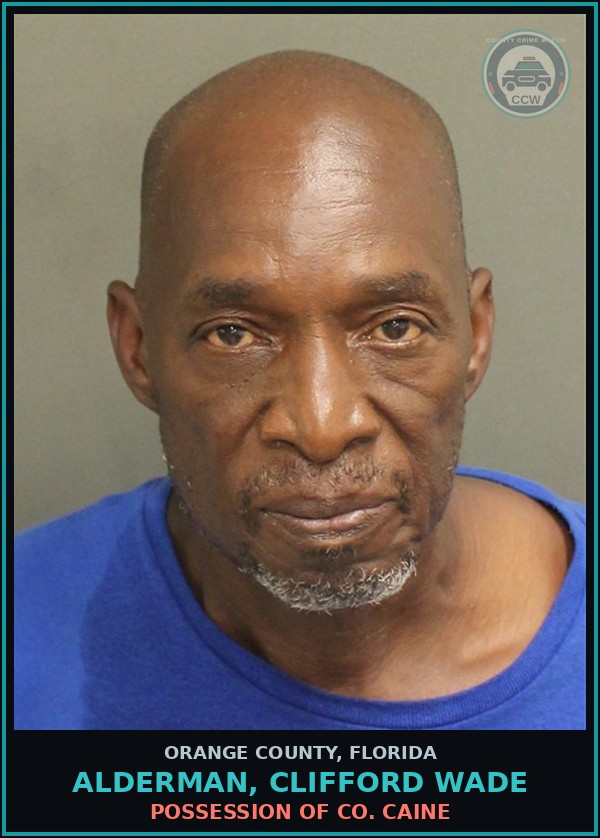 Booking mugshot of ALDERMAN, CLIFFORD WADE in Orange County