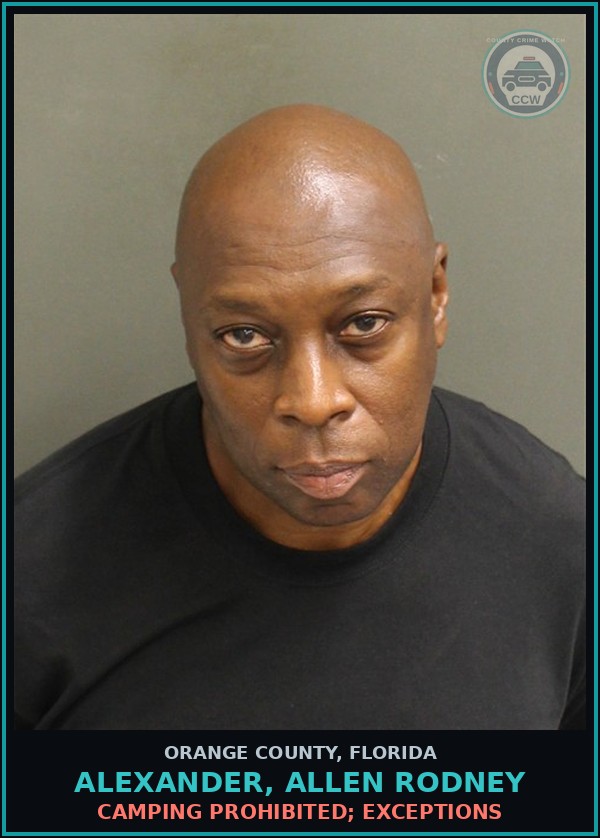 Booking mugshot of ALEXANDER, ALLEN RODNEY in Orange County