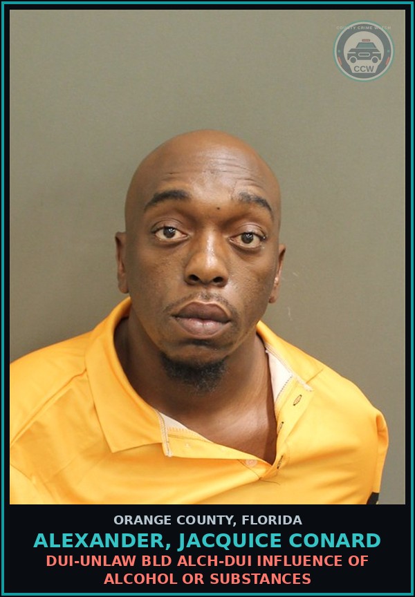 Booking mugshot of ALEXANDER, JACQUICE CONARD in Orange County