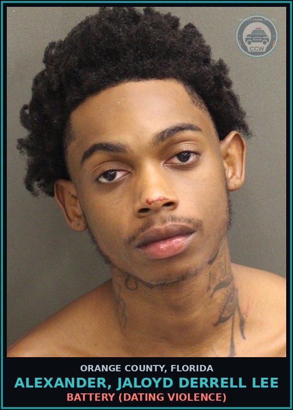 Booking mugshot of ALEXANDER, JALOYD DERRELL LEE in Orange County
