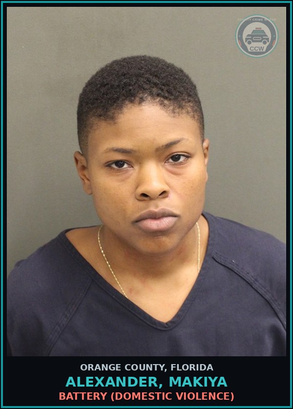 Booking mugshot of ALEXANDER, MAKIYA in Orange County