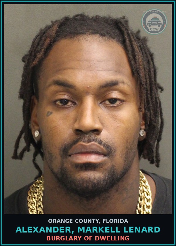 Booking mugshot of ALEXANDER, MARKELL LENARD in Orange County