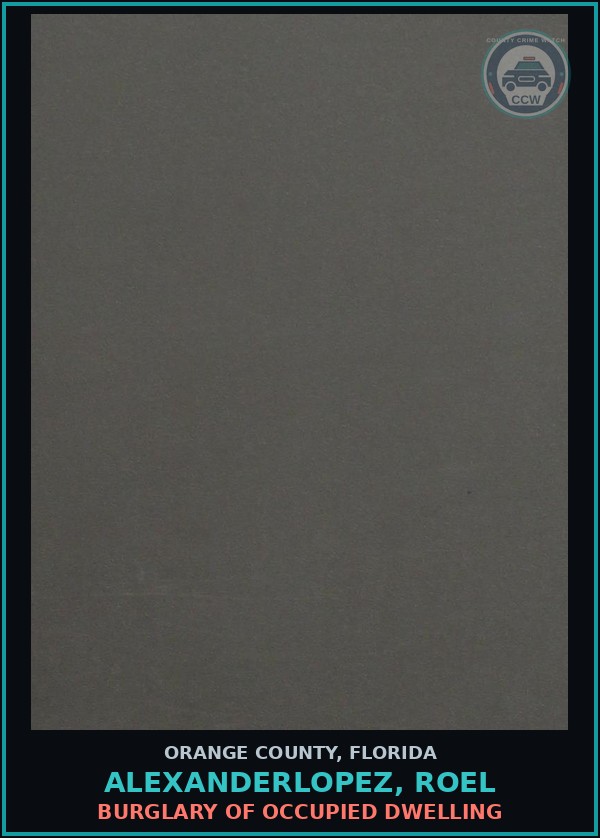Booking mugshot of ALEXANDERLOPEZ, ROEL in Orange County