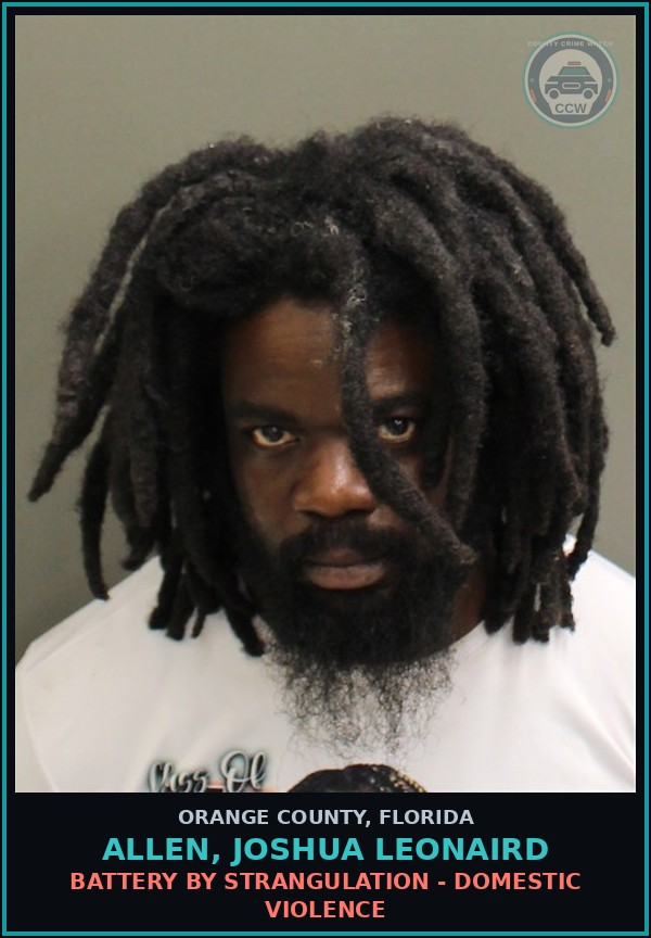 Booking mugshot of ALLEN, JOSHUA LEONAIRD in Orange County