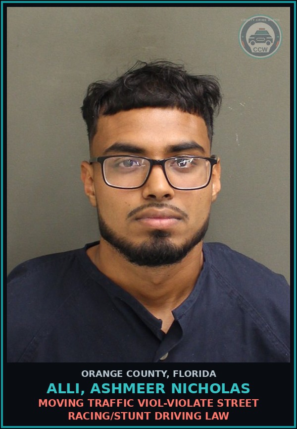 Booking mugshot of ALLI, ASHMEER NICHOLAS in Orange County