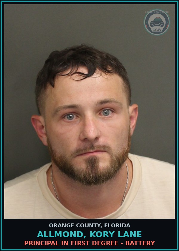 Booking mugshot of ALLMOND, KORY LANE in Orange County