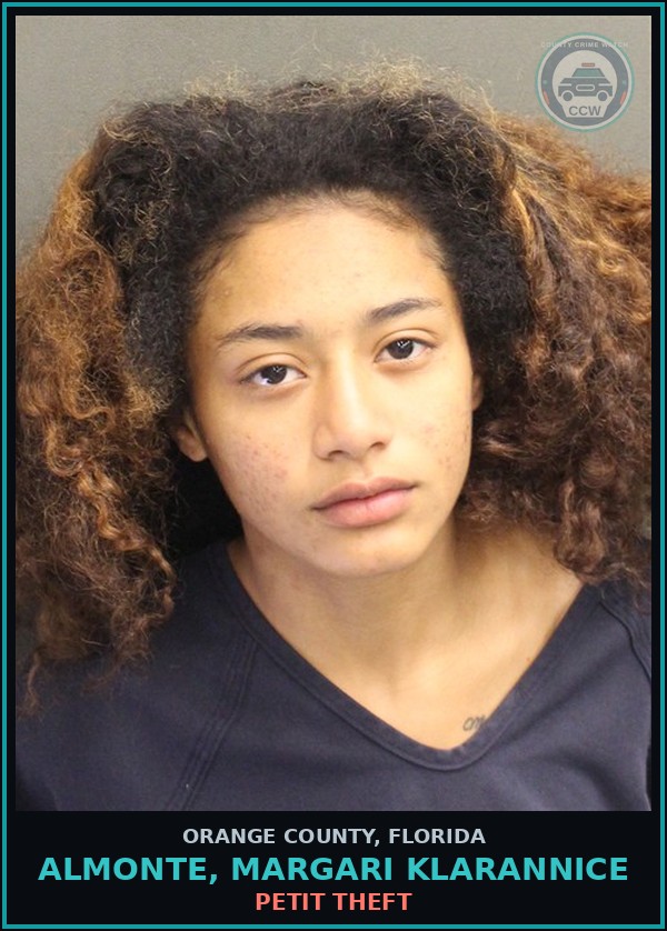 Booking mugshot of ALMONTE, MARGARI KLARANNICE in Orange County